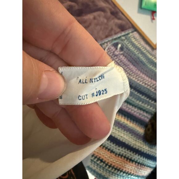 Vintage 50s Laros two piece sleepwear set peignor and nightgown lace off white - Picture 3 of 16